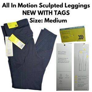 All In Motion Sculpted Leggings Steel Blue/Gray